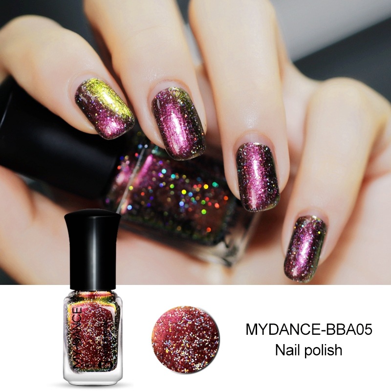 Nuevo esmalte de uñas camaleón aceitoso no pelado insípido de larga duración sin hornear fábrica al por mayor Internet celebridad cielo estrellado manicura