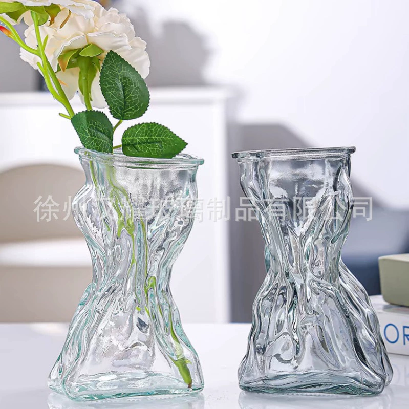 Новая идиллическое стекло ваза минималистский денежный мешок сушеный цветок ваза гидропонные цветы бутылки ретро украшения дома