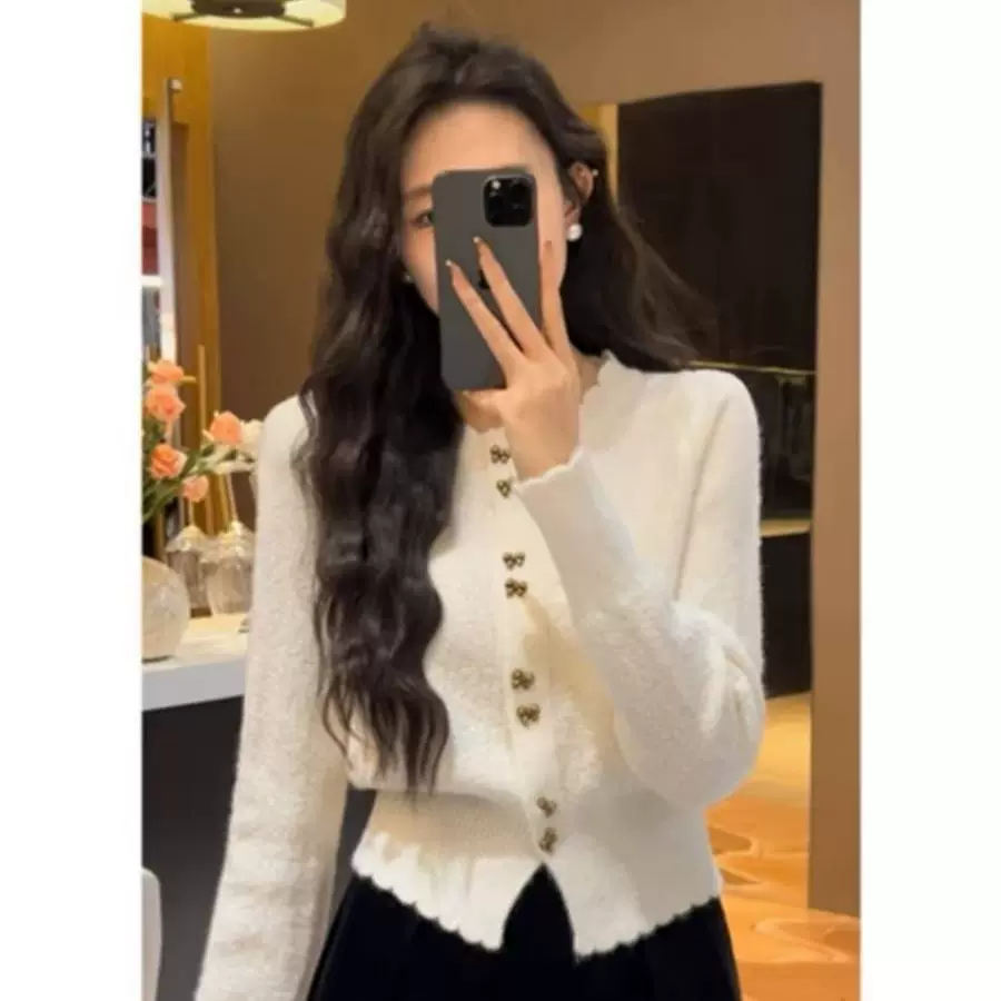 小香风外套女毛衣洋气2025秋冬季新款显瘦优雅气质穿搭针织衫上衣
