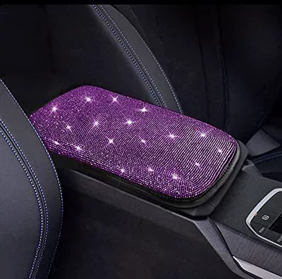 Car Armrest Box Pad Protective: Armrest box - purple-diamond