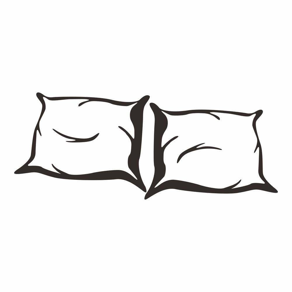 Black-two pillows