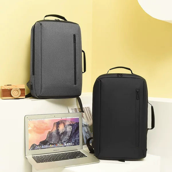Leisure travel backpack company gift printing logo business commuter water-repellent Oxford cloth computer bag