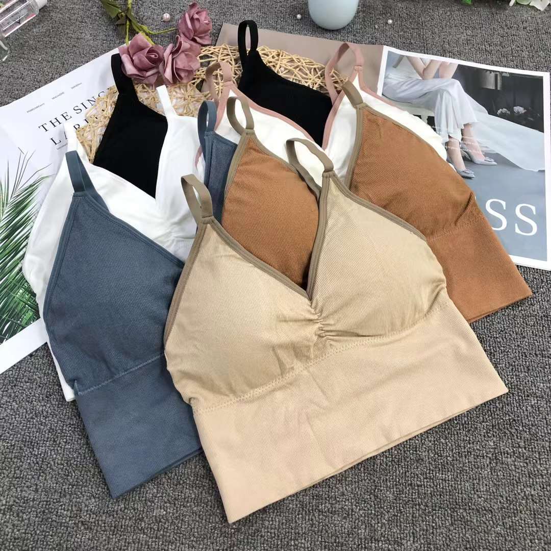 Nueva inconsútil alto elástico belleza de alta calidad las mujeres chaleco inalámbrico yoga sujetador ropa interior deportiva al por mayor