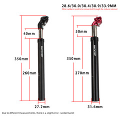 Cross-border ZOOM Xinlong mountain bike shock seat tube shock seat rod 27.2mm/31.6mm seat tube