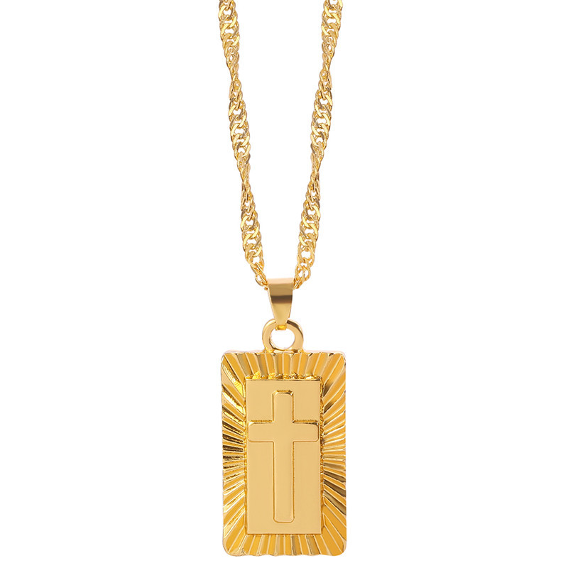 Fashionable carved universal necklace for men and women