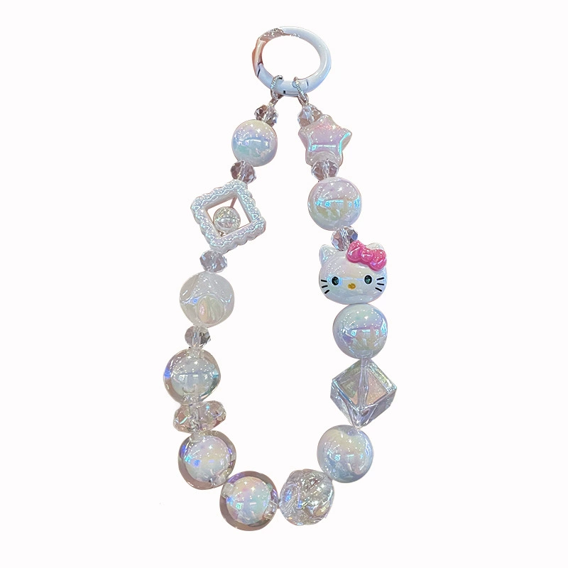 Hello kitty, creative short phone case, protective chain, camera, mobile phone, wholesale