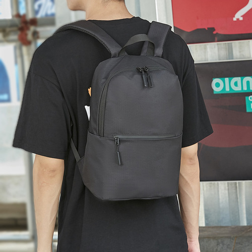 Mini small backpack men's small trendy lightweight small school bag men's casual travel backpack men's small backpack