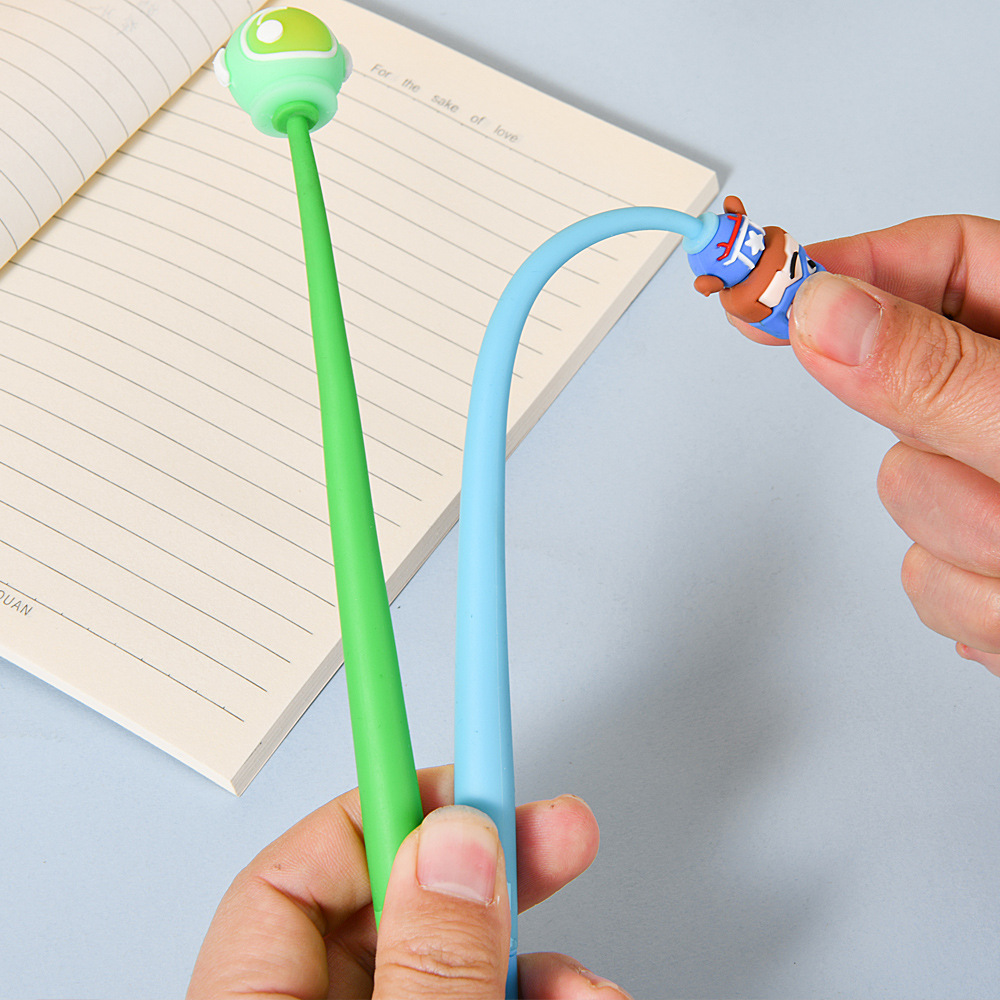 Creativo lindo rocker música lápiz neutral dibujos animados de alto valor facial estudiantes de reducción de presión lápiz rocker estudiantes de primaria premios papelería