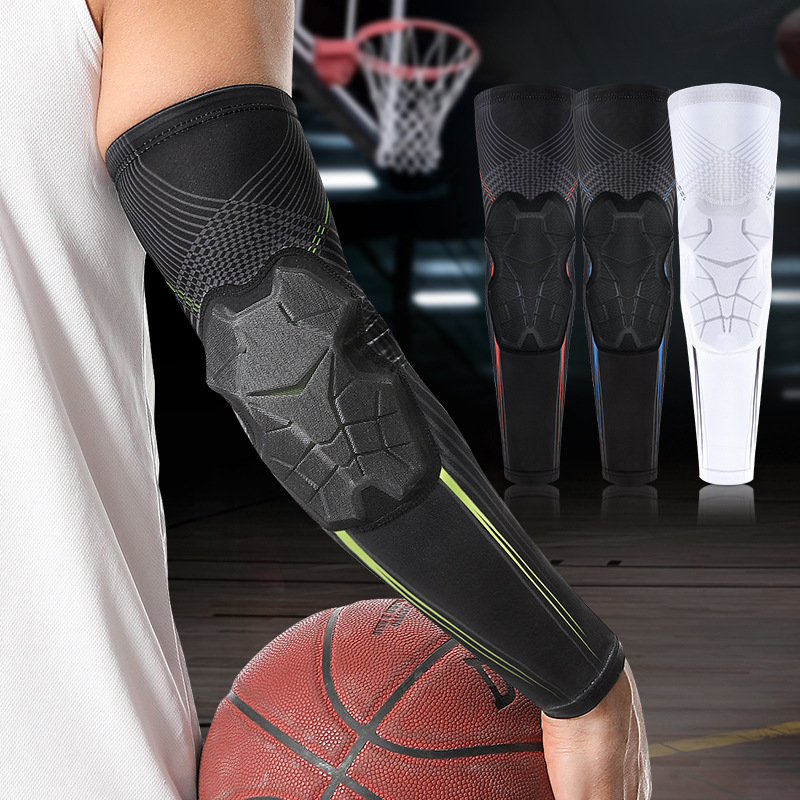 En stock deportes brazo guardia panal anti-colisión codo guardia al aire libre hombres y mujeres baloncesto voleibol equitación montañismo mano guardia conjunto manga lote