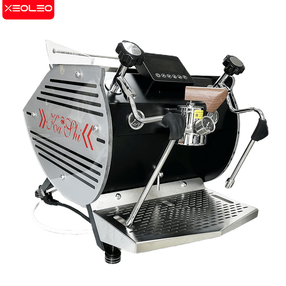 Cafetera semiautomática Wasp KS707, máquina de café expreso de doble cabezal, controlada electrónicamente, cafetería especial importada de Italia