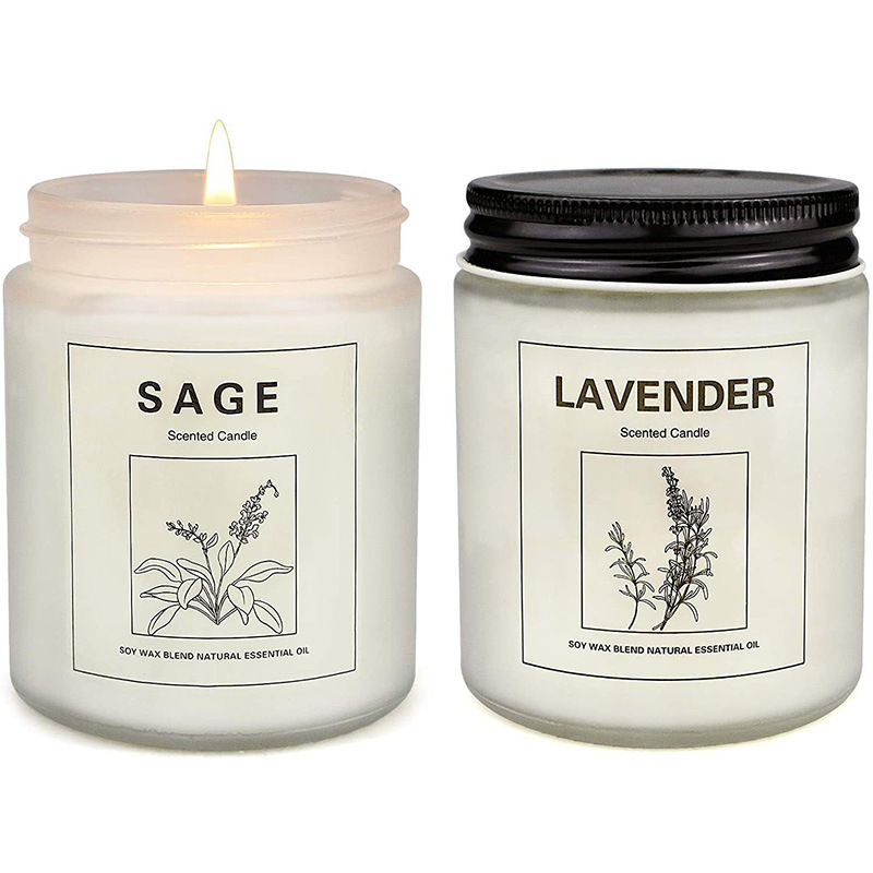 DIY手工自制香薰蜡烛瓶大豆蜡玻璃杯磨砂蒙砂蜡烛容器烛台玻璃瓶