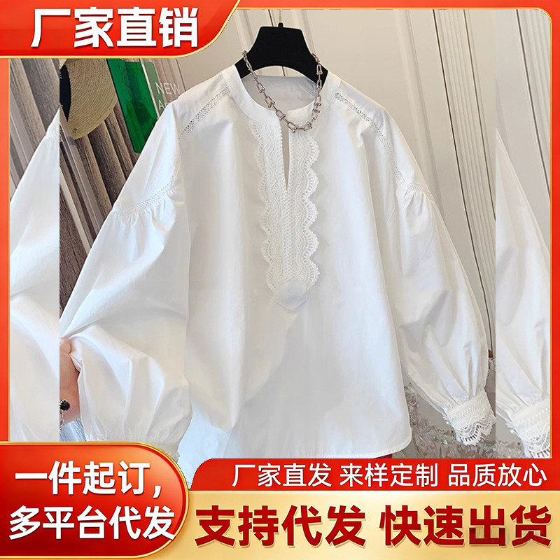 Spring and Autumn New Korean Style Age-Reducing Baby Doll Tops Women's Loose and Elegant Shirts Versatile and Fashionable Popular Style