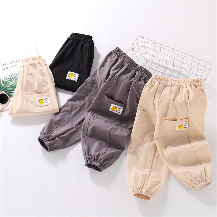 Boys Pants Summer Thin Anti-mosquito Pants Labeling Quick-drying Pants New Children's Stretch Long Pants for Outer Wear Summer