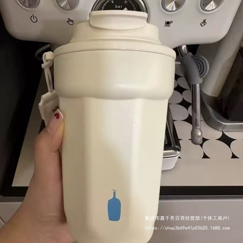 日本blue bottle蓝瓶咖啡杯集合锈钢陶瓷涂内胆层密封保温杯400mL|undefined