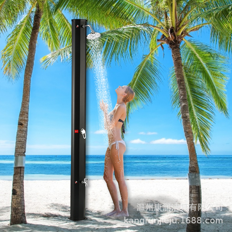 2023 solar protección UV PVC 35L integrado jardín al aire libre playa ducha columna