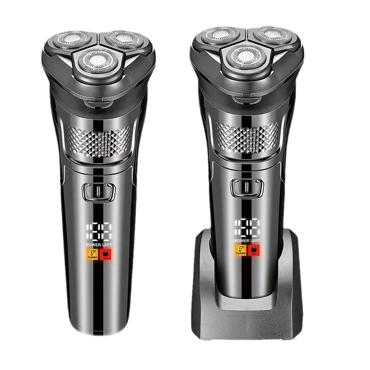 Men's Portable Electric Shaver USB Rechargeable Intelligent Digital Display Beard Shaver Fully Washable Home Appliances Personal Care_voghion.com