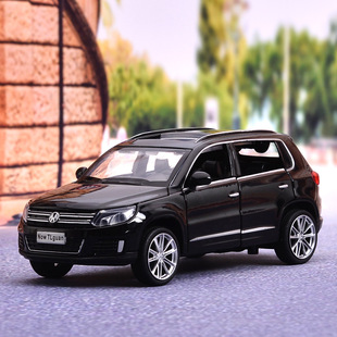 1:32 Volkswagen Series Beetle Tiguan Alloy Car Model Passat Pull Back Sound and Light Toy Car Six Doors