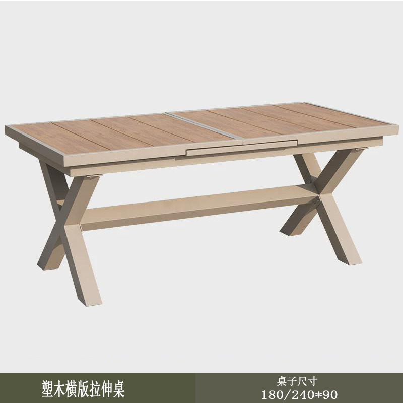 Mesa y silla al aire libre Combo Villa Jardín Nórdica Terraza Mesa Mesa de comedor Silla de comedor de cordón Diseñador de patio Mesa de balcón al aire libre