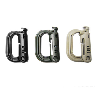 Multipurpose Tactical D-shaped Lock Sport Backpack Mountaineering Buckle D-shaped Buckle Plastic Steel Backpack Buckle Quick Hanging