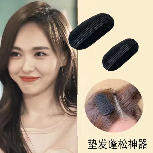 Bb Clip Fluffy Magic Tape Natural Style Bangs Pad Hair Volumizer Breathable Sponge Hair Root Heightening Hair Clip for Styling and Volume Enhancement