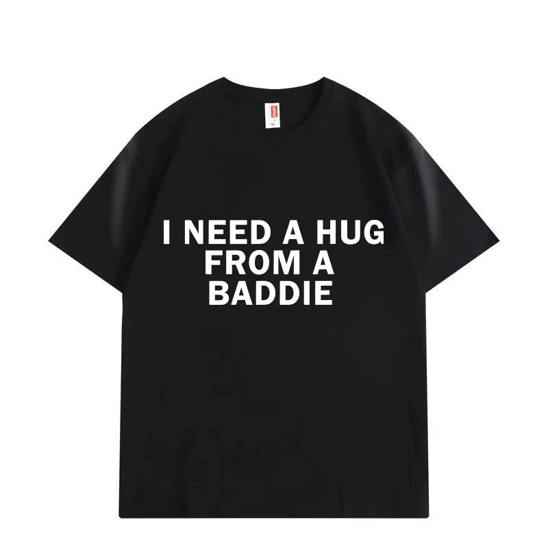 European Size Pure Cotton Trendy Fun Slogan T-Shirt