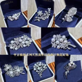 天然珍珠耳饰;天然珍珠胸饰;天然珍珠项饰