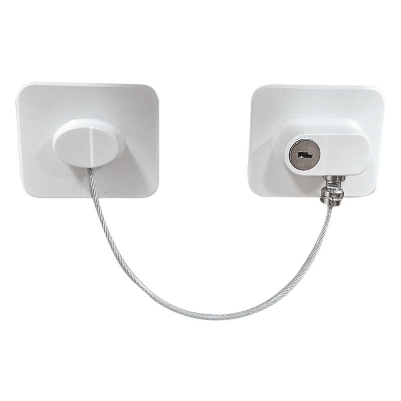 Cerradura DE SEGURIDAD cerradura doble cerradura de la ventana de bloqueo del refrigerador de los niños sin perforar tapón anti-caída de posicionamiento en el piso cerradura de la ventana cerradura del cajón