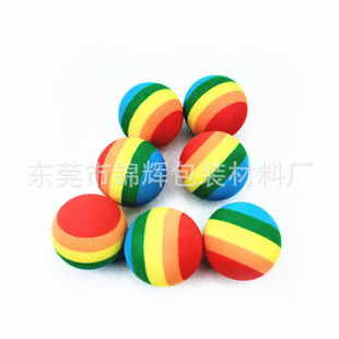 Factory custom foam eva grinding ball eva toy cannonball eva foam color toy gun ball