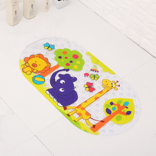 Cute cartoon bathroom non-slip floor mats bathroom shower room non-slip suction cup foot mats children's bath mats