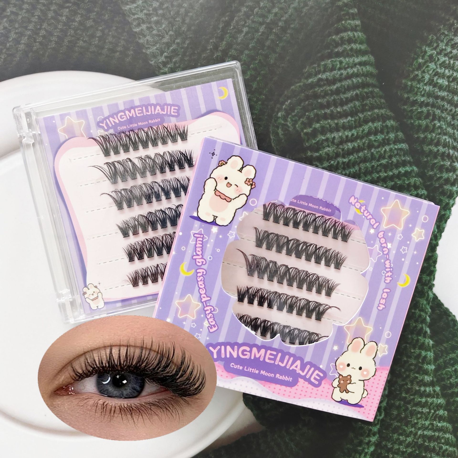 Las pestañas falsas transfronterizas sin pegamento, comercio exterior, pestañas falsas de gran capacidad, pestañas falsas sin pegamento, pestañas falsas de gran volumen, pestañas falsas sin pegamento, pestañas falsas