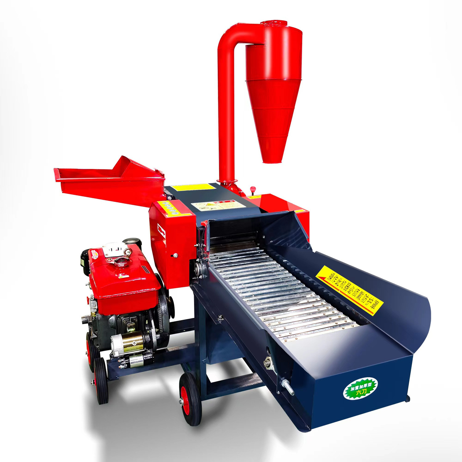 Máquina doméstica de cría de ganado y ovejas de hierba de alimentación diesel, máquina de molienda y molienda de alambre, máquina de molienda de hierba, otros