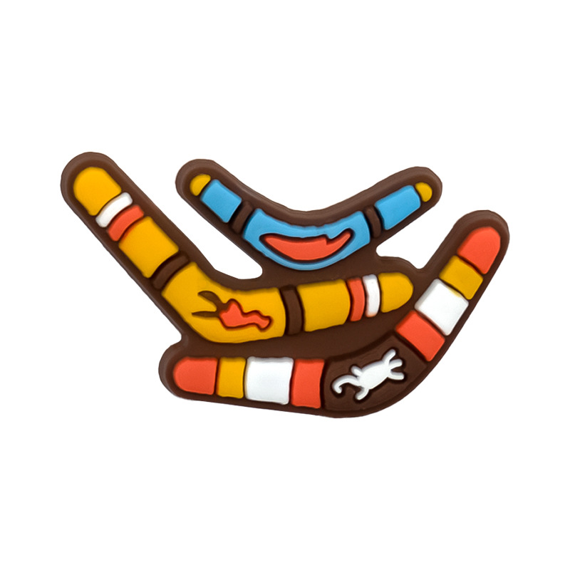 国境を越えたアニメオーストラリアの靴の花の靴は穴の靴の装飾のボタンの部品を掛けます。