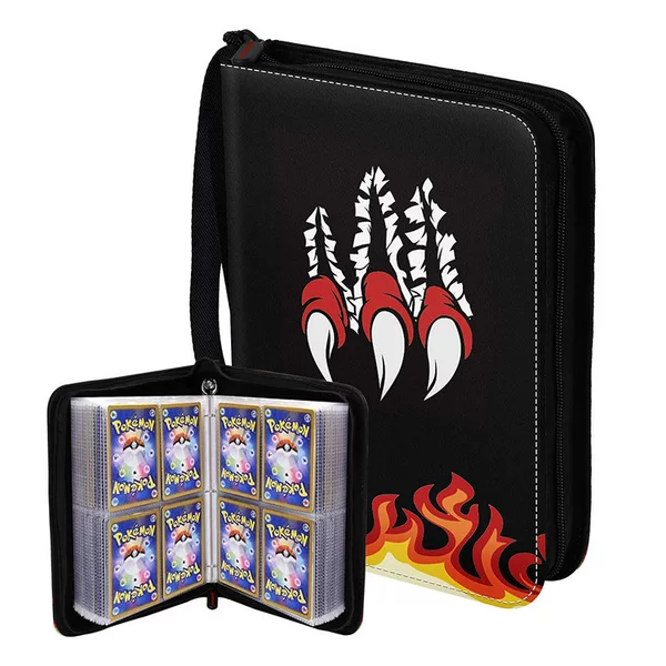 Amazon's Popular Pokemon Game Card Book Pu Game Card Bag Storage Book Four-Frame Game Card Book in Stock