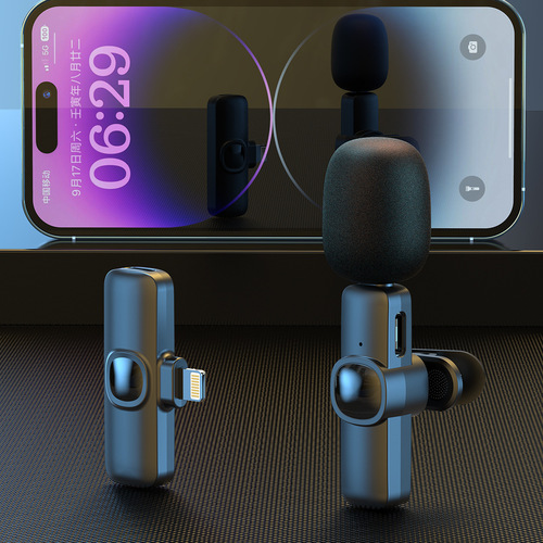 Cross-border new private model J1 wireless lapel microphone mobile live streaming recording noise reduction wireless microphone microphone