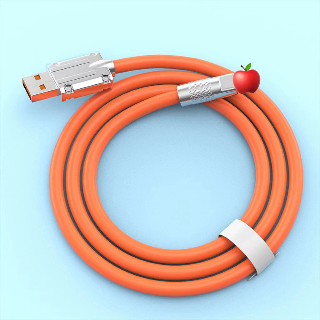 Fast charging data cable (Zhen) 5A/6A PD, Type‑C/Apple/Android, braided, 0.3–3 m