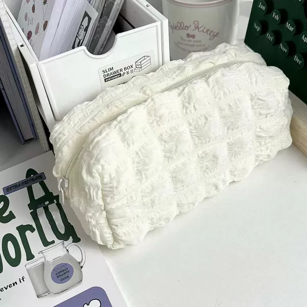 Beige puff
