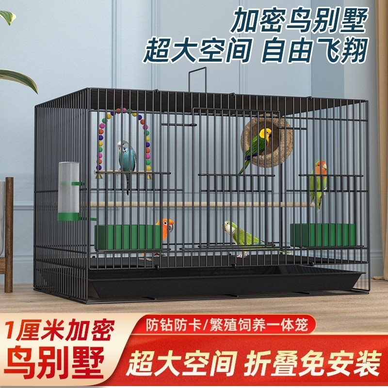 国境を越えた鳥かご 金属製鳥かご 大型セキセイインコ鳥かご カササギアカシ鳥かご 黒鳳凰鳥かご ピジョンケージ|undefined