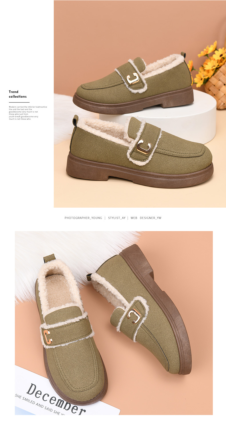 Doudou shoes women's winter models fleece thickened women's casual cotton shoes fashionable and comfortable warm mother shoes_voghion.com