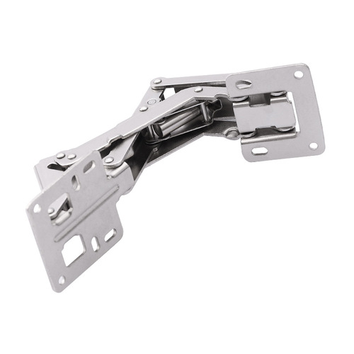 170° hole-free frog hinge cabinet door damping wardrobe hinge cabinet arch bridge spring folding hardware accessories