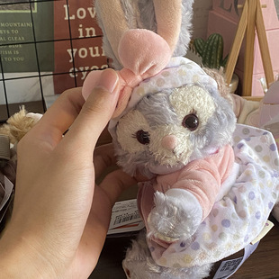 Star Dailu Rabbit Curtain Buckle Strap Stuffed Toy Doll Cute Duffy Bear Shirley Rose Cartoon Car Decoration