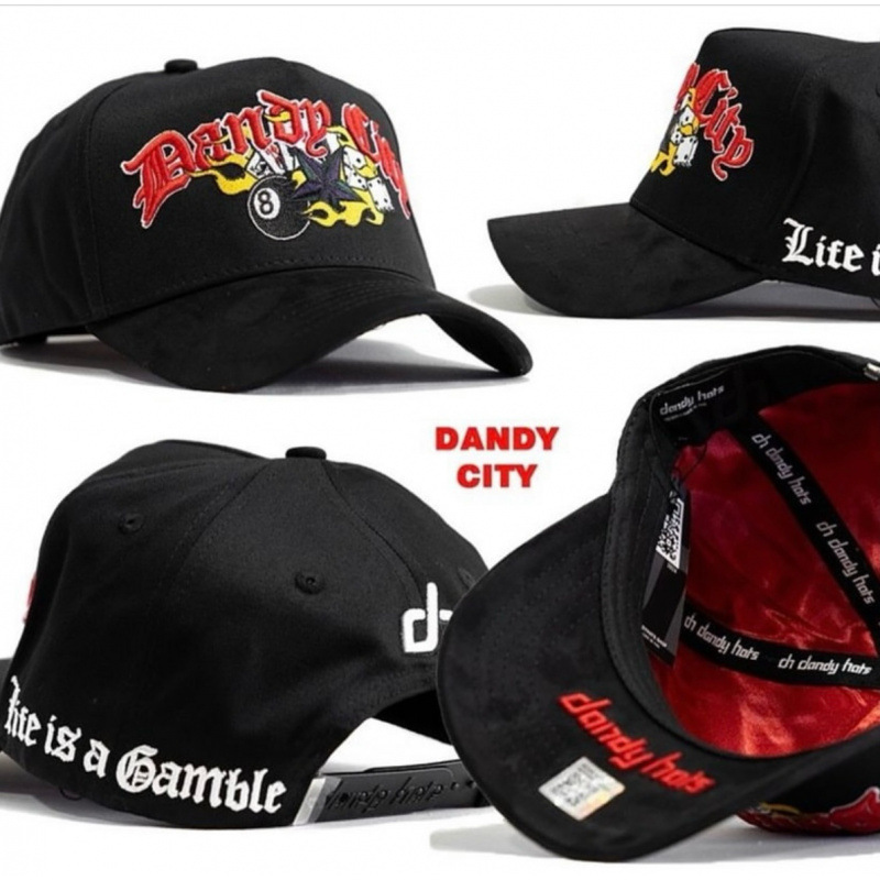 Tendencia transfronteriza hip hop Dandy Dandy sombrero con letras de diamante sombrero de pato doblado a lo largo del sombrero de béisbol image 29