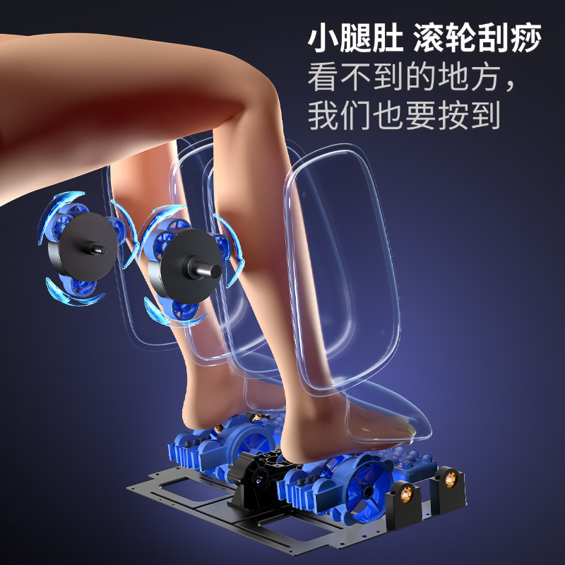 跨境全自动美腿机热敷揉捏足底小腿部电动家用按摩器仪老人足疗机|undefined