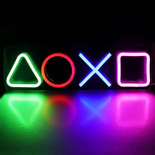 Cross border hot sale led transparent backboard game neon sign sign icon acrylic