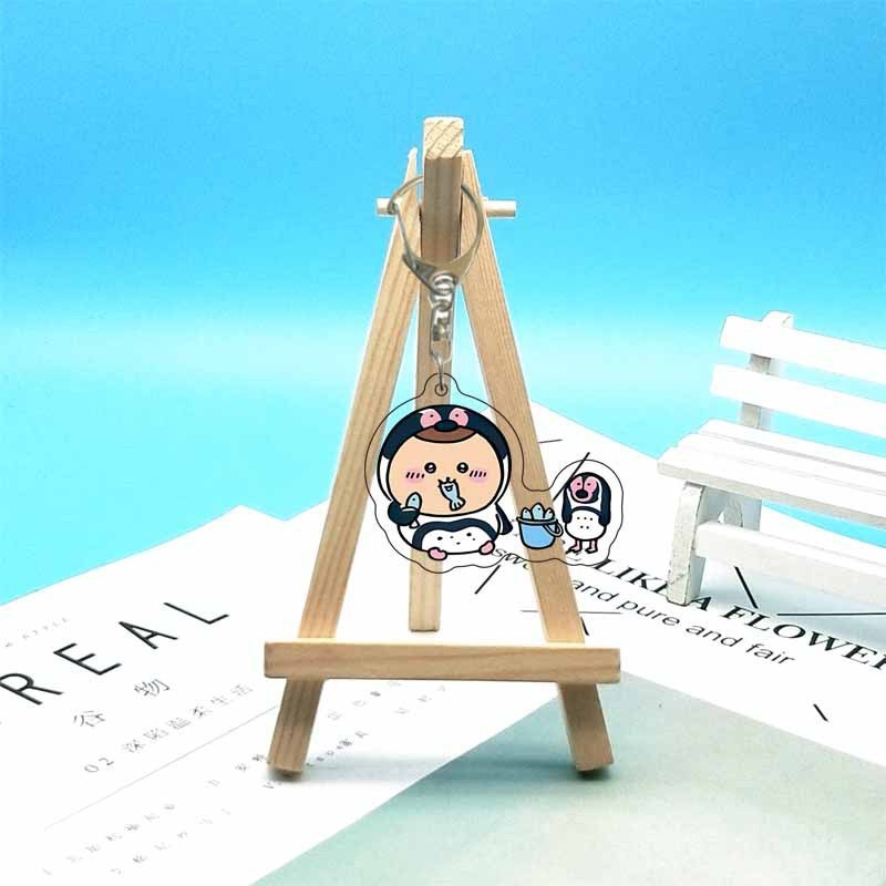 chiikawa ジイカワ ハチ小八 ins 漫画かわいいランドセル小さなペンダントアクリルキーホルダー|undefined