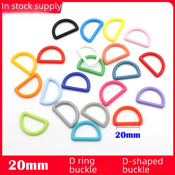 M014-20 plastic D ring buckle strap buckle D-shaped buckle adjustable buckle hanging buckle ribbon buckle luggage set in stock 20mm
