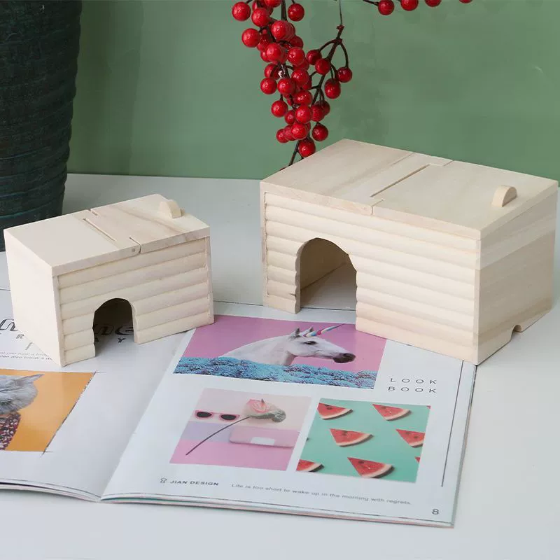 Хомячок прячет дом solid wood белка спальное помещение голландская свинина гнездо золото шелк медведь маленький домик морская свинка ёжик ёжик питомец гнездо