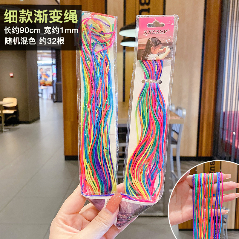Cuerdas de color trenzadas sucias 2025 nuevas cuerdas de cabello trenzadas sucias correa de cabello trenzadas coloridas correa de cabello para niños correa de cabello