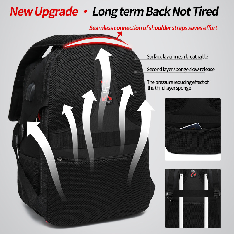 Herren Multifunktions Rucksack Für Reisen Und Laptop Groß_voghion.com