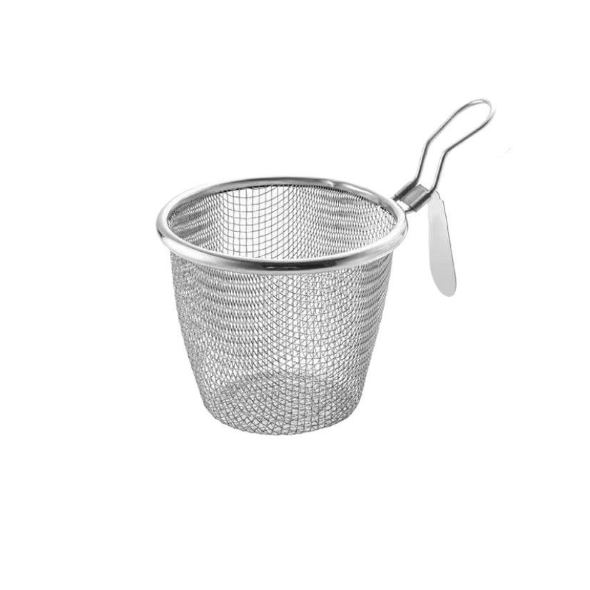 Cuchara Coladora de Malla de Acero Inoxidable 201 con Gancho para Cocina