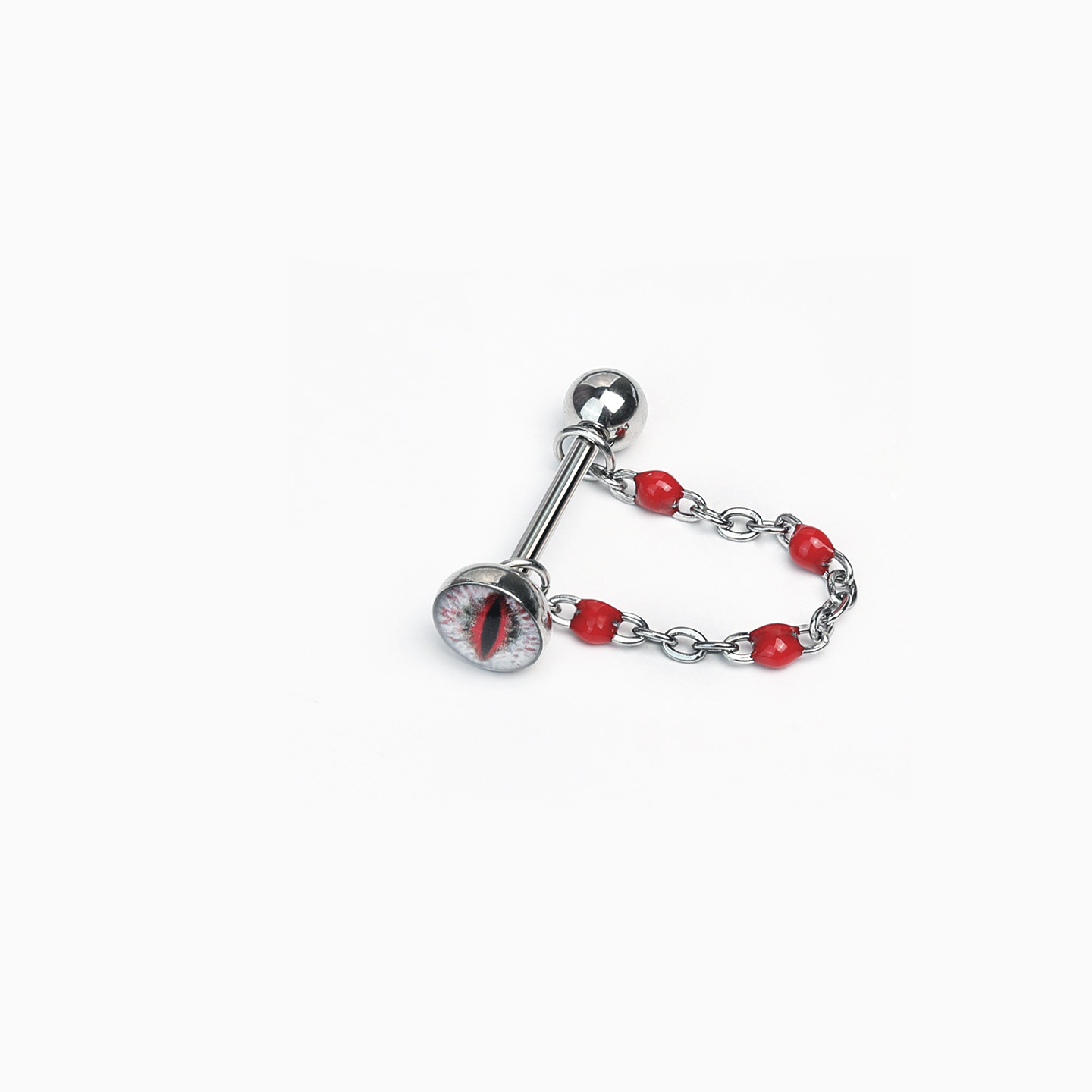 Labret stud lip piercing jewelry styling detail